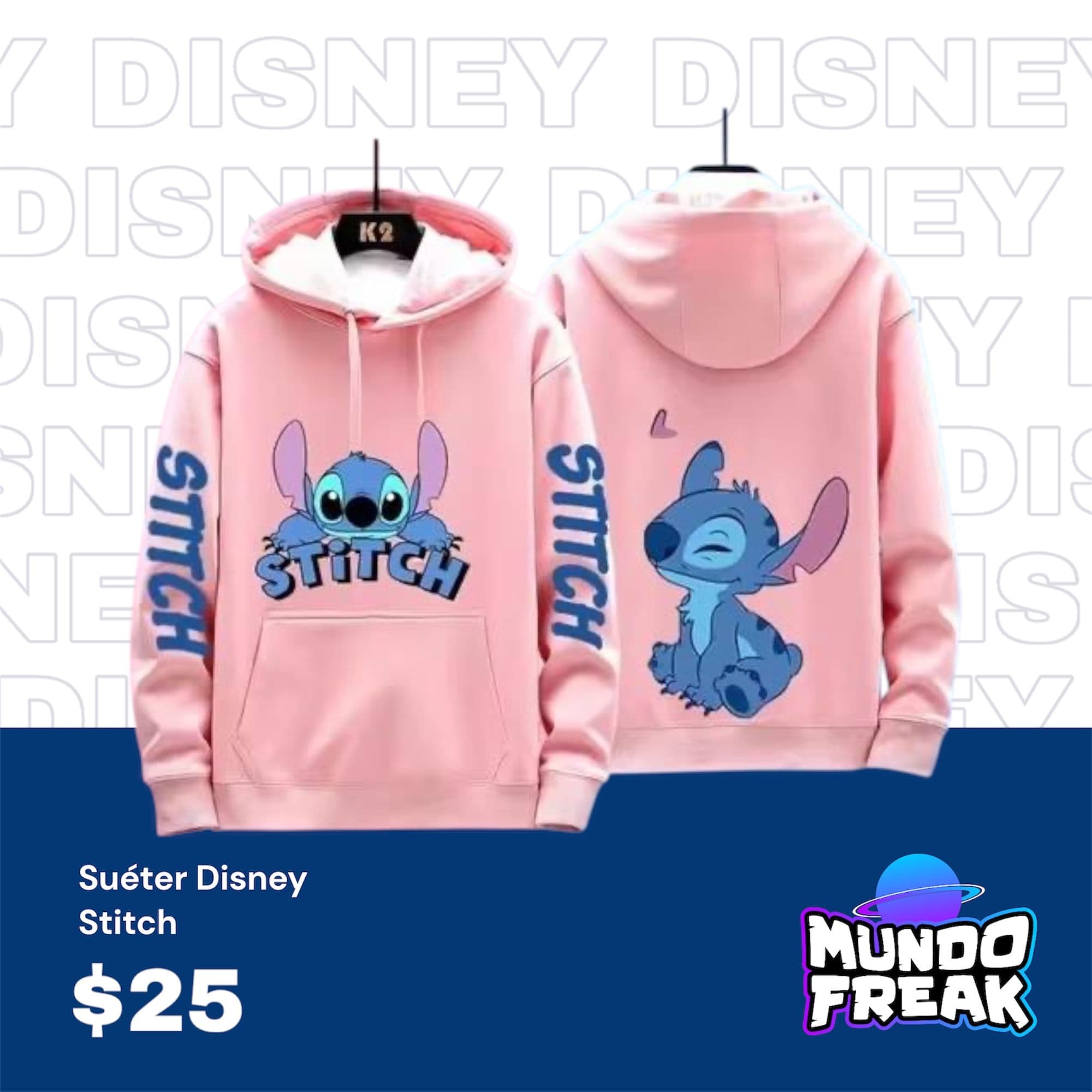 Sueter Stitch Rosado