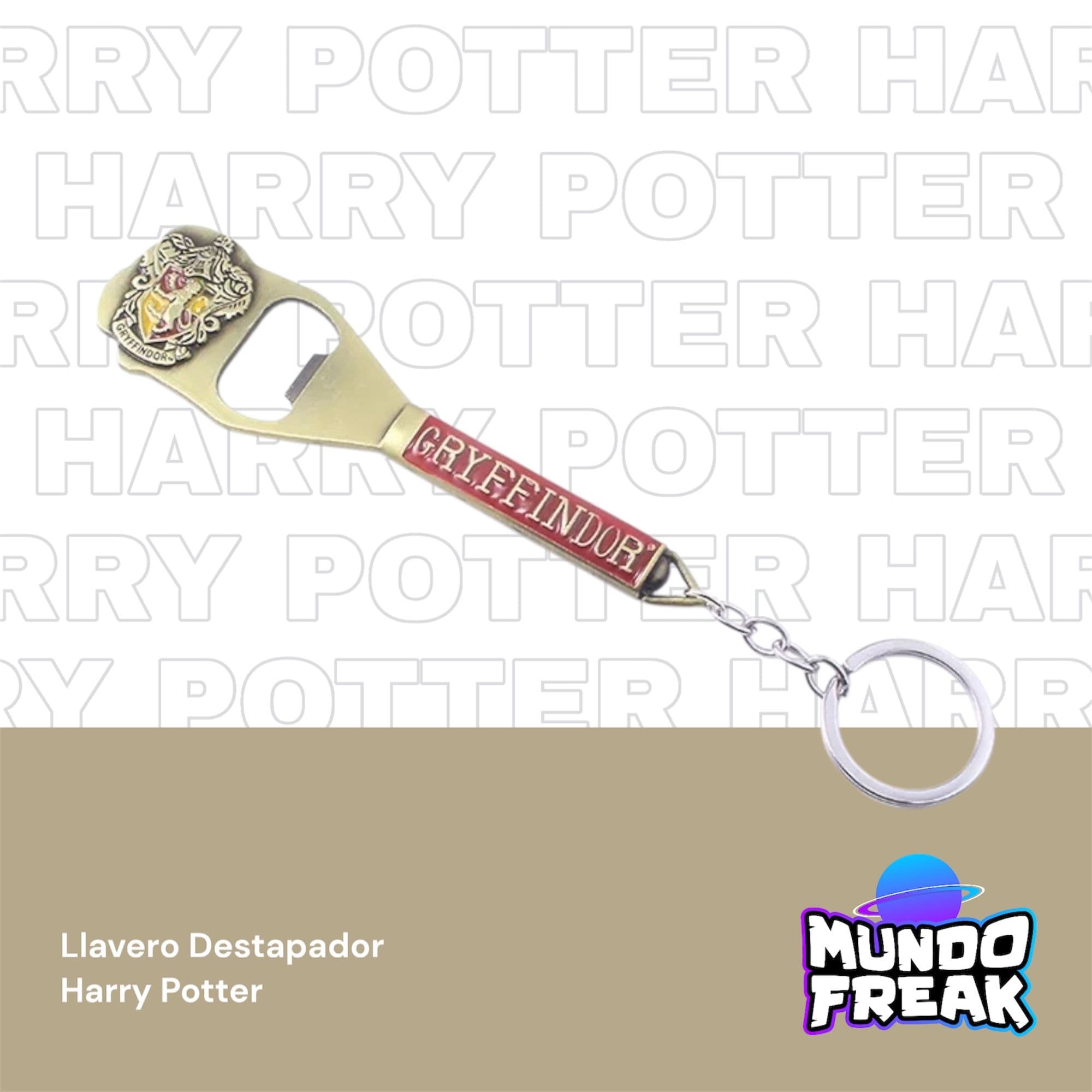 Llavero destapador Harry Potter Grifindor metal