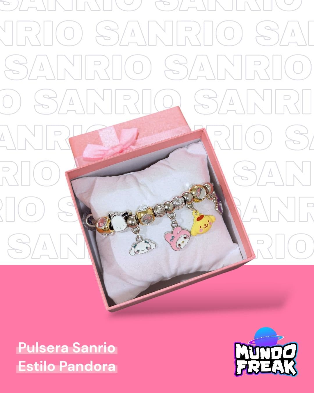 Pulsera Sanrio estilo Pandora
