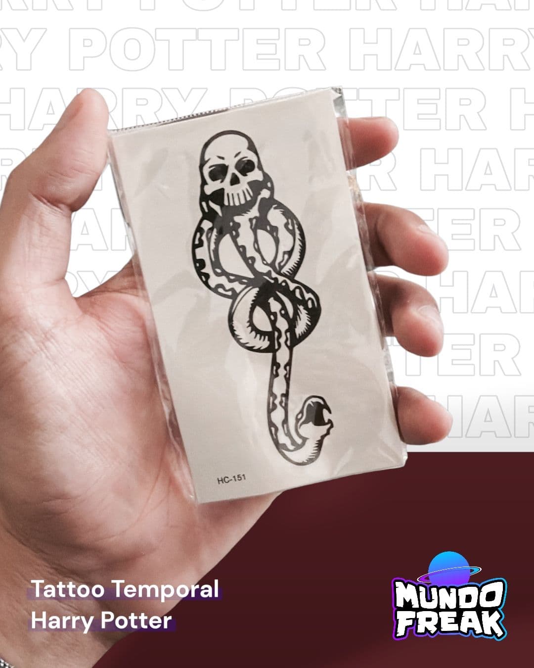 Tatuajes temporales Harry Potter