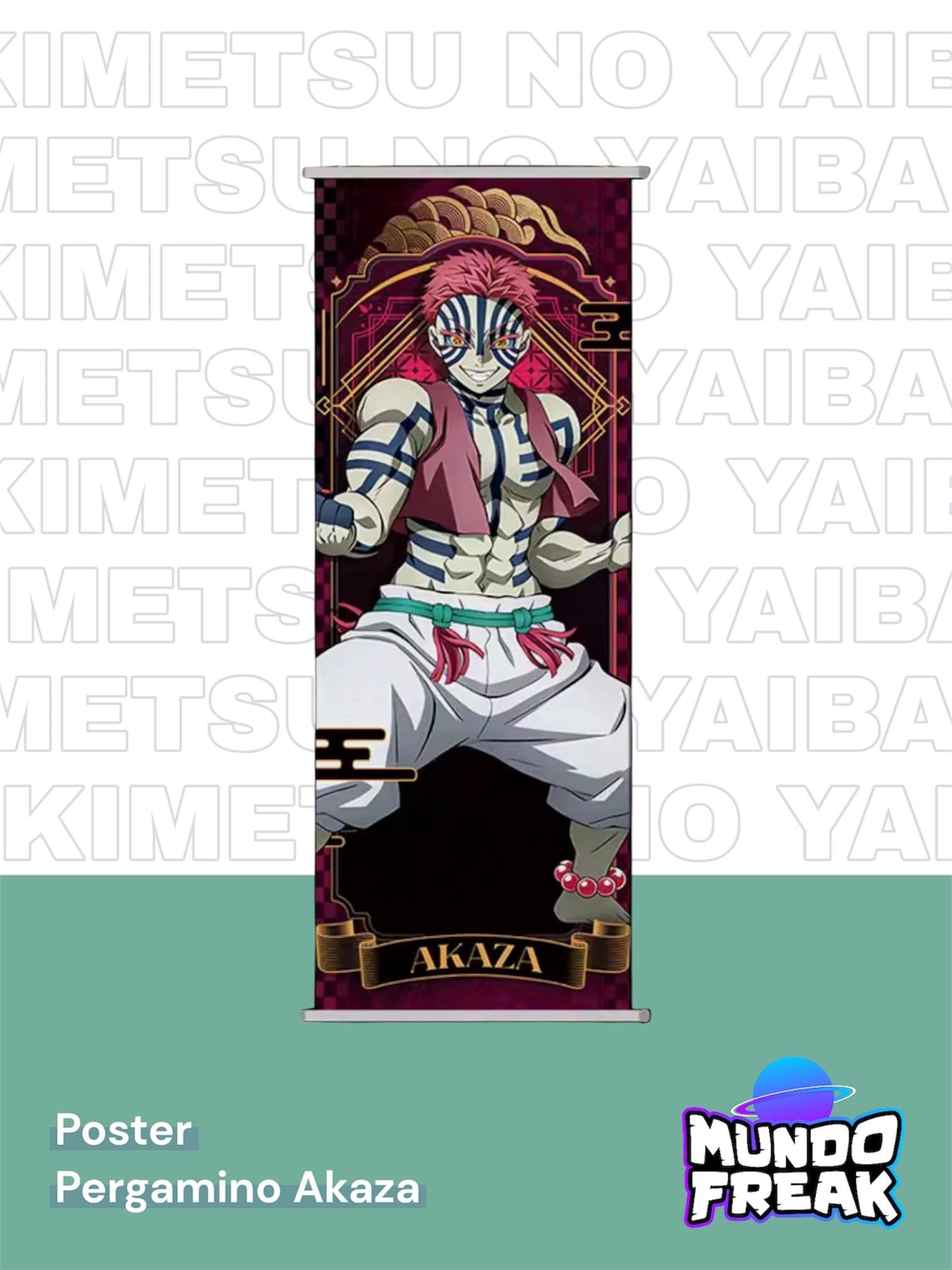 Pergamino Demon Slayer Akaza